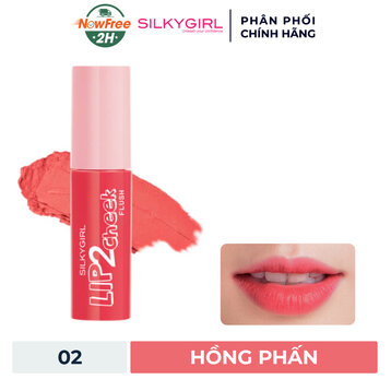 Son Kem Lì 2In1 Silkygirl 02 Tender Rose Màu Hồng Phấn 3.8ml