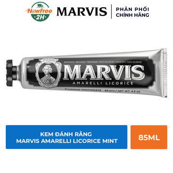 Kem Đánh Răng Marvis Màu Đen Từ Cam Thảo Và Than Tre 85ml