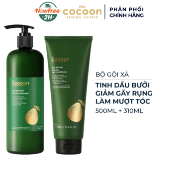 Bộ Gội Xả Bưởi Cocoon Giảm Gãy Rụng Tóc 500ml+310ml