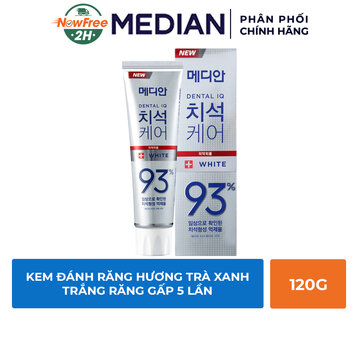 Kem Đánh Răng Median IQ 93% Trắng Răng Màu Trắng Bạc 120g