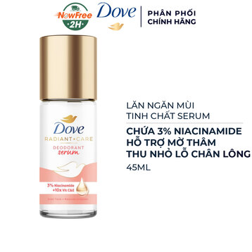 Lăn Ngăn Mùi Dove Tinh Chất Serum Thu Nhỏ Lỗ Chân Lông 45ml
