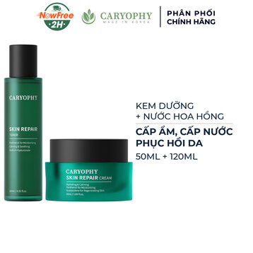 Combo Caryophy Kem Dưỡng 50ml + Toner Cấp Nước Và Phục Hồi Da 120ml