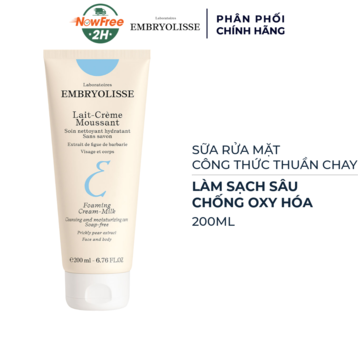 Sữa Rửa Mặt Embryolisse Làm Sạch Sâu, Chống Oxy Hóa 200ml