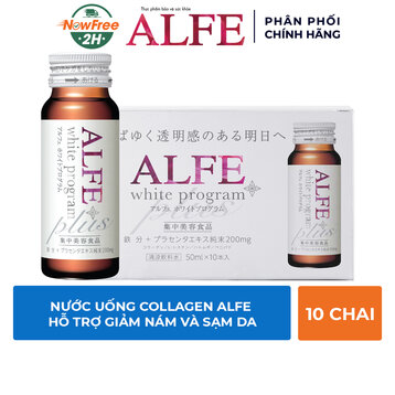 Nước Uống Collagen Alfe Hỗ Trợ Giảm Nám Và Sạm Da 10 Lọ