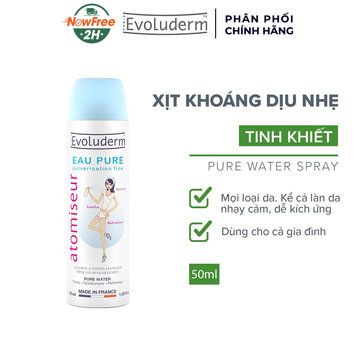 Xịt Khoáng Evoluderm Cấp Nước &amp; Làm Dịu Da 50ml