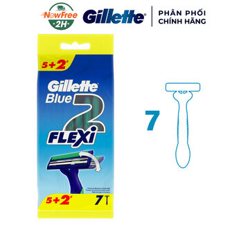 Dao Cạo Gillette Blue 2 Flexi 7 Cái