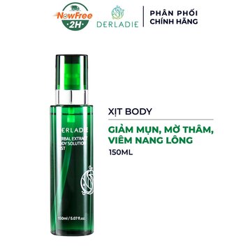 Xịt Mụn Lưng Derladie Mờ Thâm, Giảm Viêm Nang Lông 150ml