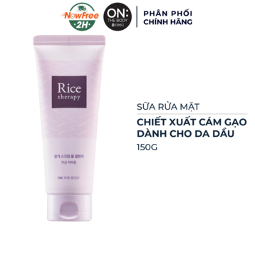 Sữa Rửa Mặt On: The Body Chiết Xuất Cám Gạo Cho Da Dầu 150g