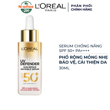 Serum Chống Nắng L'Oreal Phổ Rộng Mỏng Nhẹ, Bảo Vệ Da 30ml