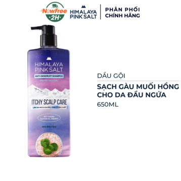 Dầu Gội Himalaya Pink Salt Sạch Gàu, Cho Da Đầu Ngứa 650ml