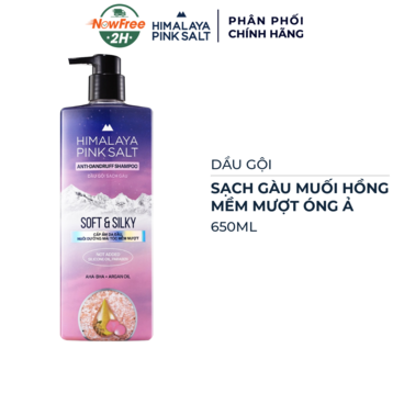 Dầu Gội Himalaya Pink Salt Sạch Gàu, Mềm Mượt Óng Ả 650ml