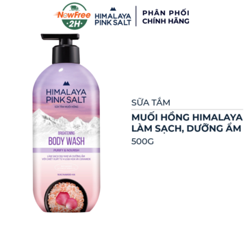 Sữa Tắm Muối Hồng Himalaya Pink Salt Làm Sạch, Dưỡng Ẩm 500g