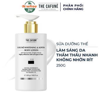 Sữa Dưỡng Thể The Cafuné Làm Sáng Da, Không Nhờn Rít 250g