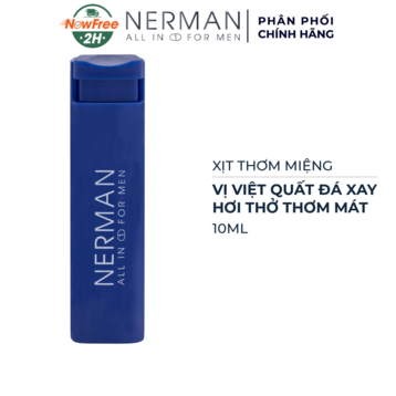 Xịt Thơm Miệng Nerman Vị Việt Quất Đá Xay 10ml