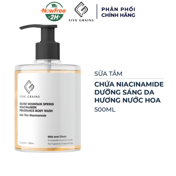 Sữa Tắm Five Grains Niacinamide Dưỡng Sáng Da 500ml