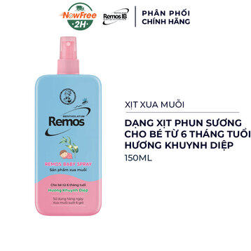 Xịt Xua Muỗi Remos Hương Khuynh Diệp Cho Bé 150ml