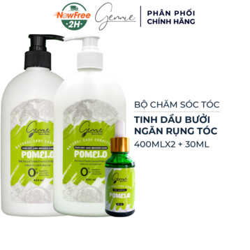 Bộ Chăm Sóc Tóc Gennie Tinh Dầu Bưởi Ngăn Rụng Tóc 3 Món