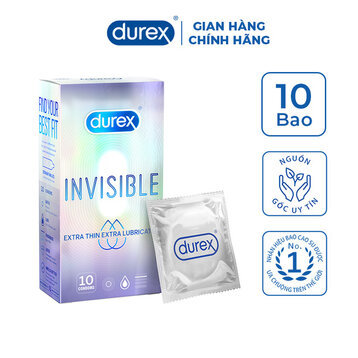 Bao Cao Su Durex Siêu Mỏng Bôi Trơn Size 52mm (Hộp 10)