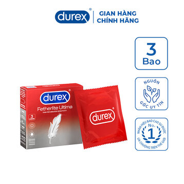 Bao Cao Su Durex Fetherlite Ultima Siêu Mỏng Size 52mm (Hộp 3)