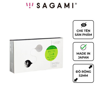 Bao Cao Su Sagami Exceed 2000 Siêu Mỏng (Hộp 12 Cái)