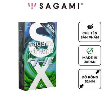 Bao Cao Su Sagami Spearmint Hương Bạc Hà (Hộp 10)