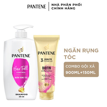 Bộ Gội Xả Pantene Ngăn Rụng Tóc 900ml + 150ml