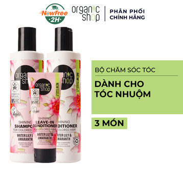 Bộ Chăm Sóc Tóc Organic Shop Dành Cho Tóc Nhuộm 3 Món