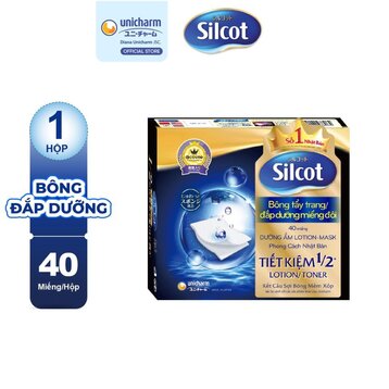 Bông Đắp Dưỡng Silcot Miếng Đôi Hộp 40 Miếng