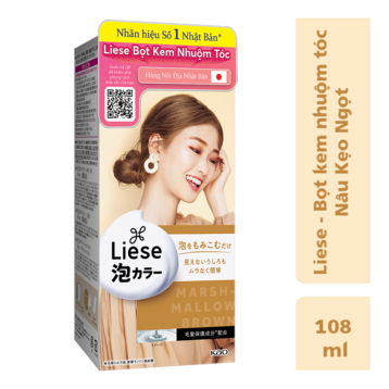 Bọt Kem Nhuộm Tóc Liese Màu Nâu Kẹo Ngọt 108ml