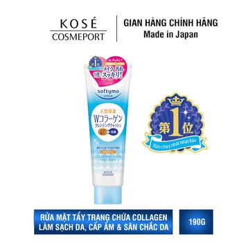 Sữa Rửa Mặt Kosé Softymo Tẩy Trang &amp; Ngừa Lão Hoá 190g