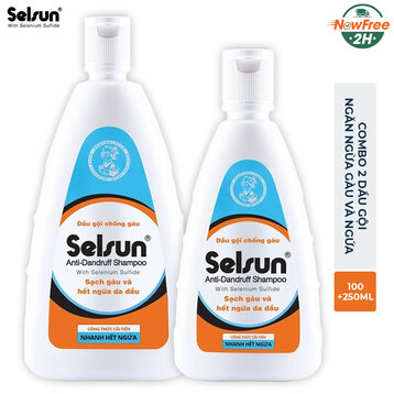 Combo 2 Dầu Gội Selsun Ngăn Ngừa Gàu Và Ngứa 100ml+250ml