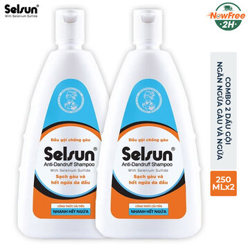 Combo 2 Dầu Gội Selsun Ngăn Ngừa Gàu Và Ngứa 250mlx2