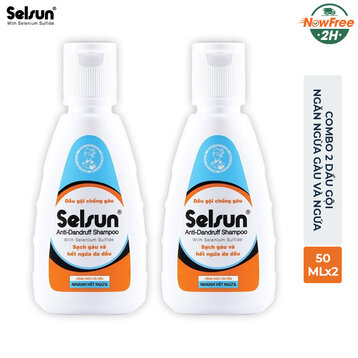 Combo 2 Dầu Gội Selsun Ngăn Ngừa Gàu Và Ngứa 50mlx2