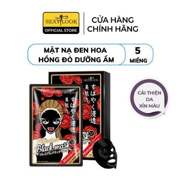 Combo Mặt Nạ Đen Sexylook Hoa Hồng Đỏ Dưỡng Ẩm 5x28ml