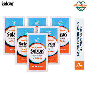 Dầu Gội Selsun Ngừa Gàu &amp; Giảm Ngứa Da Đầu 5ml x 6 Gói