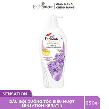 Dầu Gội Enchanteur Dưỡng Tóc Siêu Mượt Sensation 650g