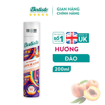 Dầu Gội Khô Batiste Hương Đào 200ml