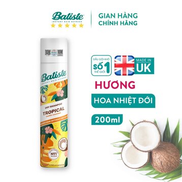 Dầu Gội Khô Batiste Hương Hoa Nhiệt Đới 200ml