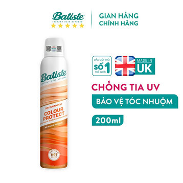 Dầu Gội Khô Batiste Ngăn Tia UV Bảo Vệ Tóc Nhuộm 200ml