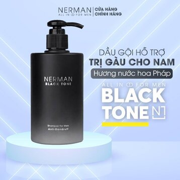 Dầu Gội Nerman Sạch Gàu Cho Nam Hương Nước Hoa Pháp 350g