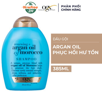 Dầu Gội OGX Argan Oil Giúp Phục Hồi Tóc Hư Tổn 385ml