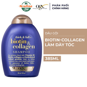 Dầu Gội OGX Biotin &amp; Collagen Làm Dày Tóc 385ml