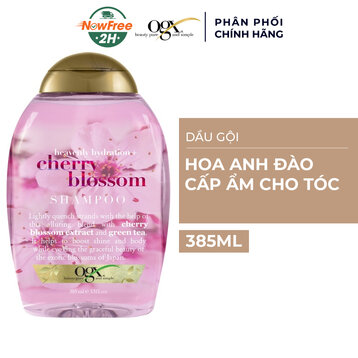 Dầu Gội OGX Chiết Xuất Hoa Anh Đào Cấp Ẩm Cho Tóc 385ml