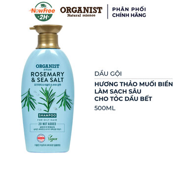 Dầu Gội Organist Hương Thảo &amp; Muối Biển Cho Tóc Dầu 500ml