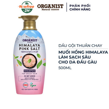 Dầu Gội Organist Muối Hồng Himalaya Cho Tóc Gàu 500ml