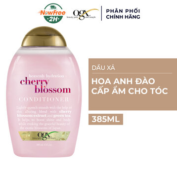Dầu Xả OGX Chiết Xuất Hoa Anh Đào Cấp Ẩm Cho Tóc 385ml