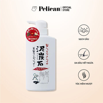 Dầu Xả Pelican Than Tre Và Bùn Tro Núi Lửa 500ml