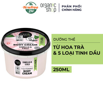 Dưỡng Thể Organic Shop Từ Hoa Trà Và 5 Loại Tinh Dầu 250ml