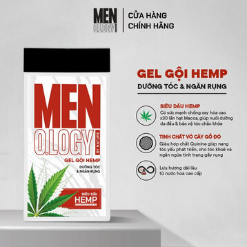 Gel Gội MEN.O.LOGY Hemp Dưỡng Tóc &amp; Ngăn Rụng 350ml