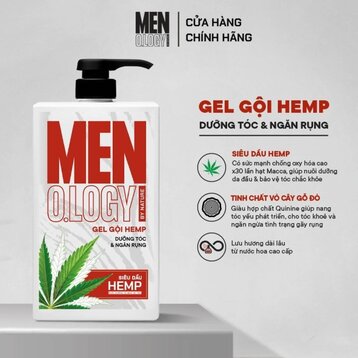 Gel Gội MEN.O.LOGY Hemp Dưỡng Tóc &amp; Ngăn Rụng 630ml